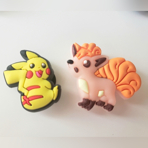 5 x Croc Charms / Jibbitz, Pokemon Style - Picture 3 of 3